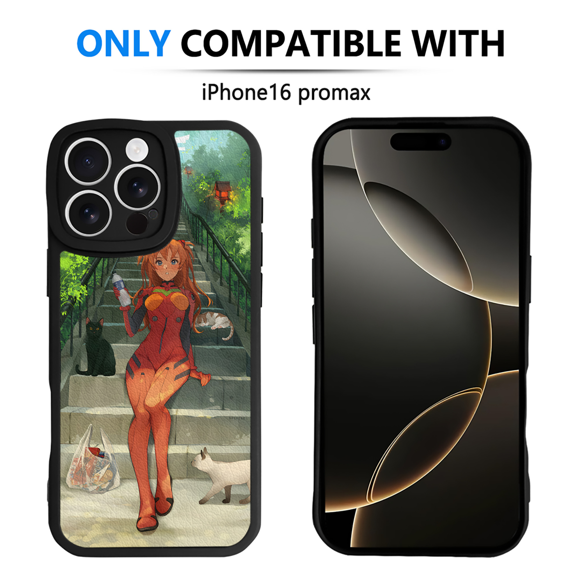 （画像用） EVA 新世紀エヴァンゲリオン 【iPhone 16シリーズ対応】シリコンスマホケース（レザー調） 材質：シリコン